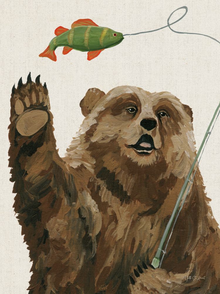 Grizzlys Catch Cream art print by Yvette St. Amant for $57.95 CAD