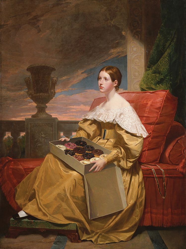 The Muse Brought Donuts art print by Wild Apple Portfolio for $57.95 CAD