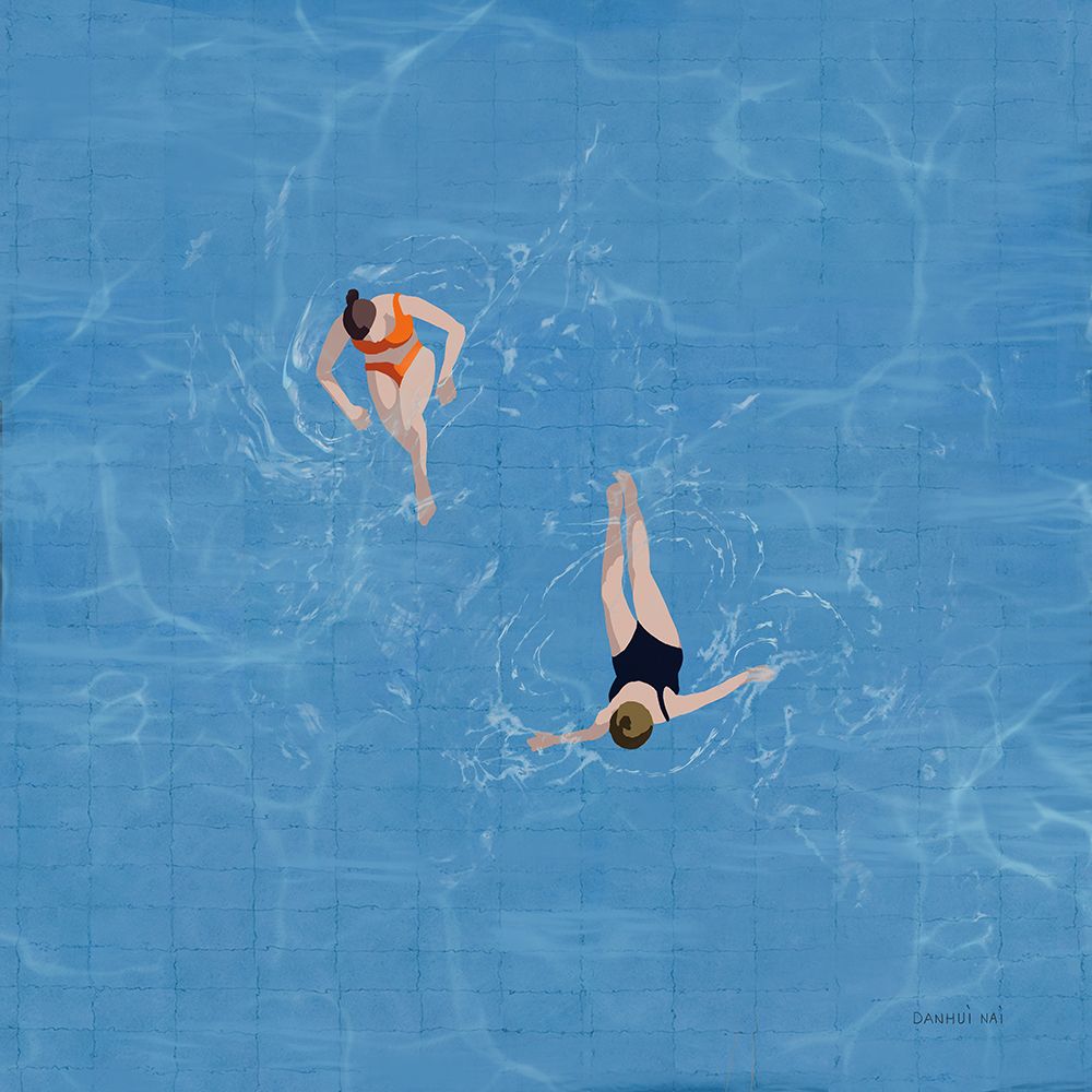 Pool Fun I art print by Danhui Nai for $57.95 CAD