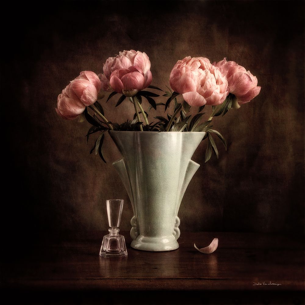 Vintage Peonies I art print by Debra Van Swearingen for $57.95 CAD
