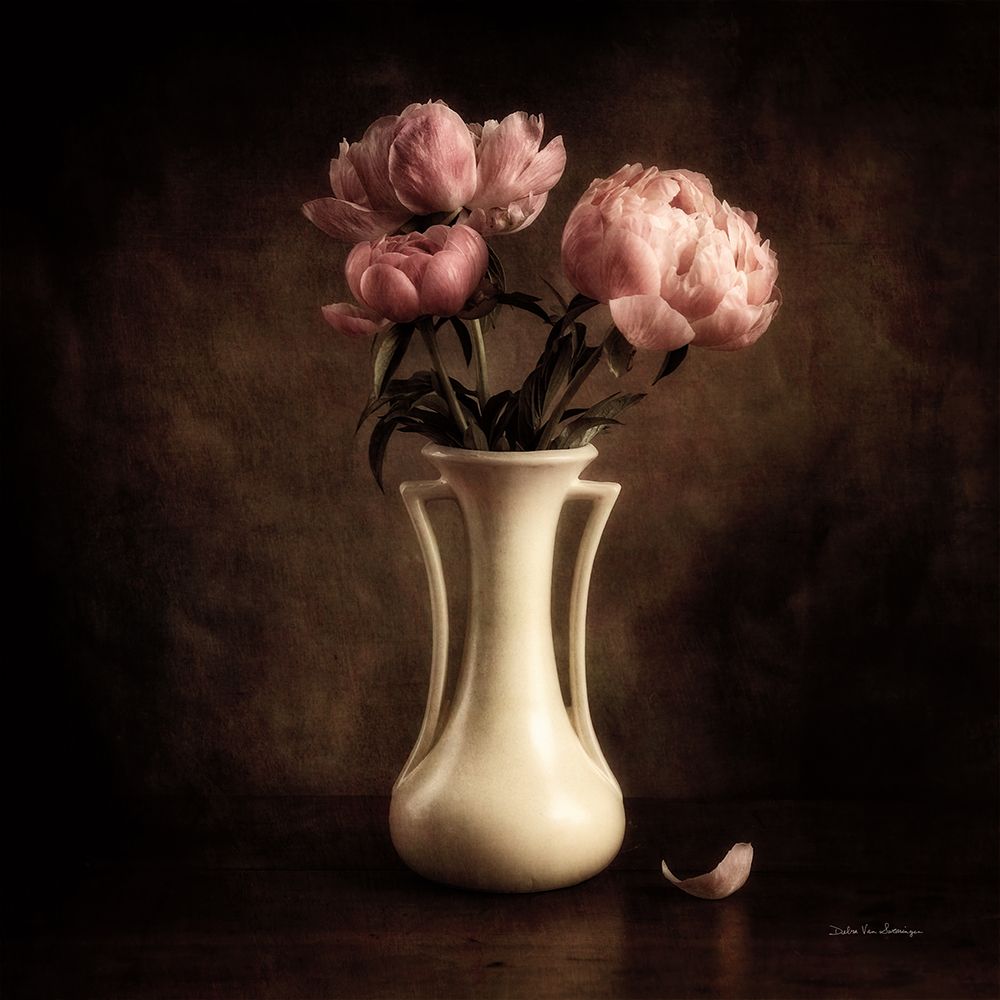 Vintage Peonies II art print by Debra Van Swearingen for $57.95 CAD