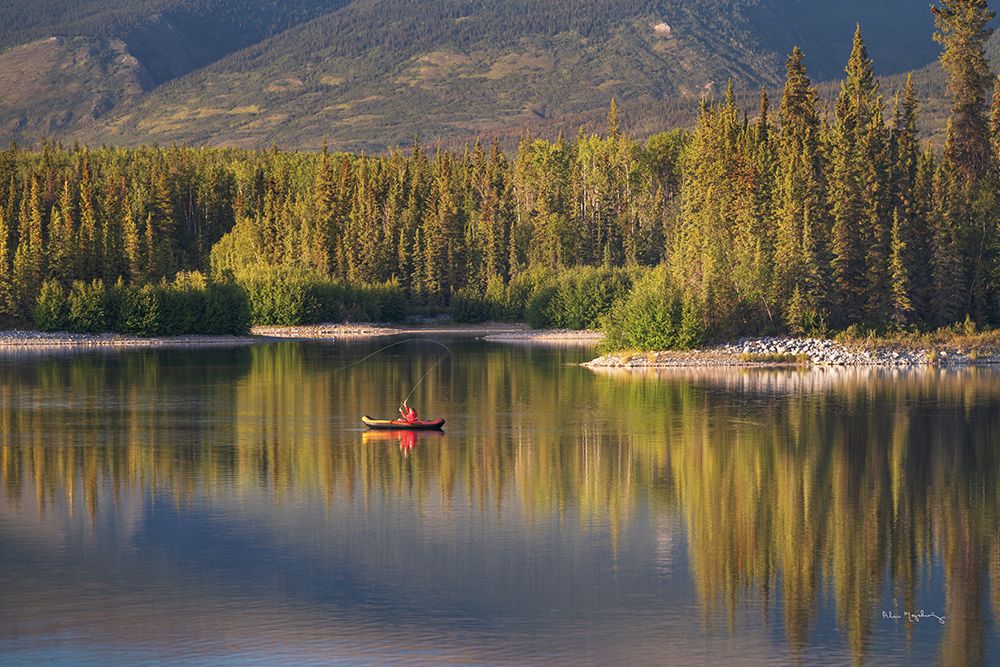 Fly Fishing on Boya Lake art print by Alan Majchrowicz for $57.95 CAD