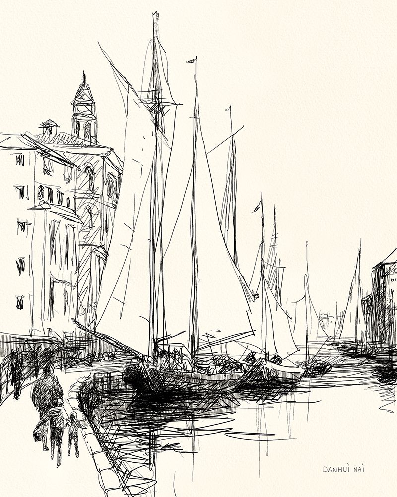 Coastal Sketch III art print by Danhui Nai for $57.95 CAD