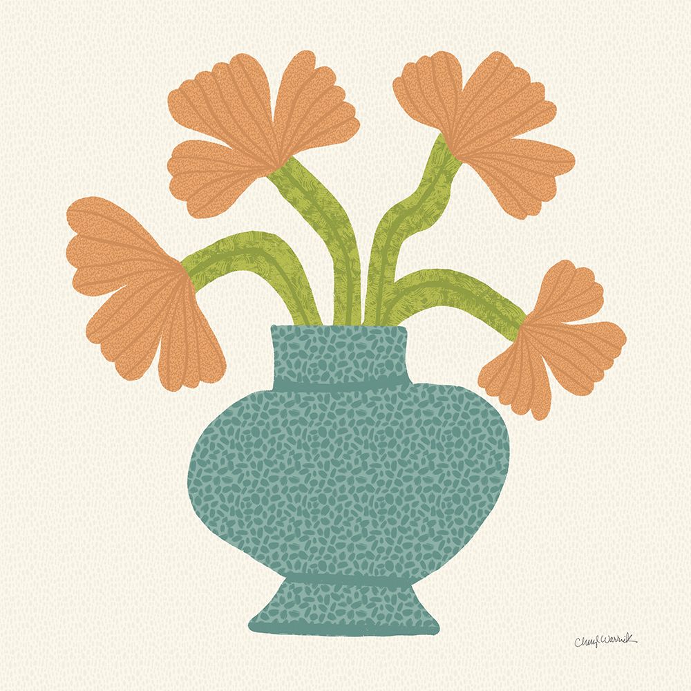 Flower Pot I art print by Cheryl Warrick for $57.95 CAD