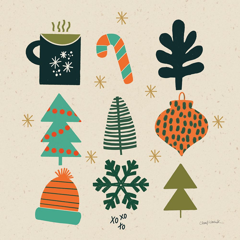 Winter Cheer I art print by Cheryl Warrick for $57.95 CAD