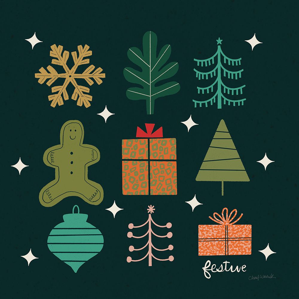Winter Cheer II art print by Cheryl Warrick for $57.95 CAD