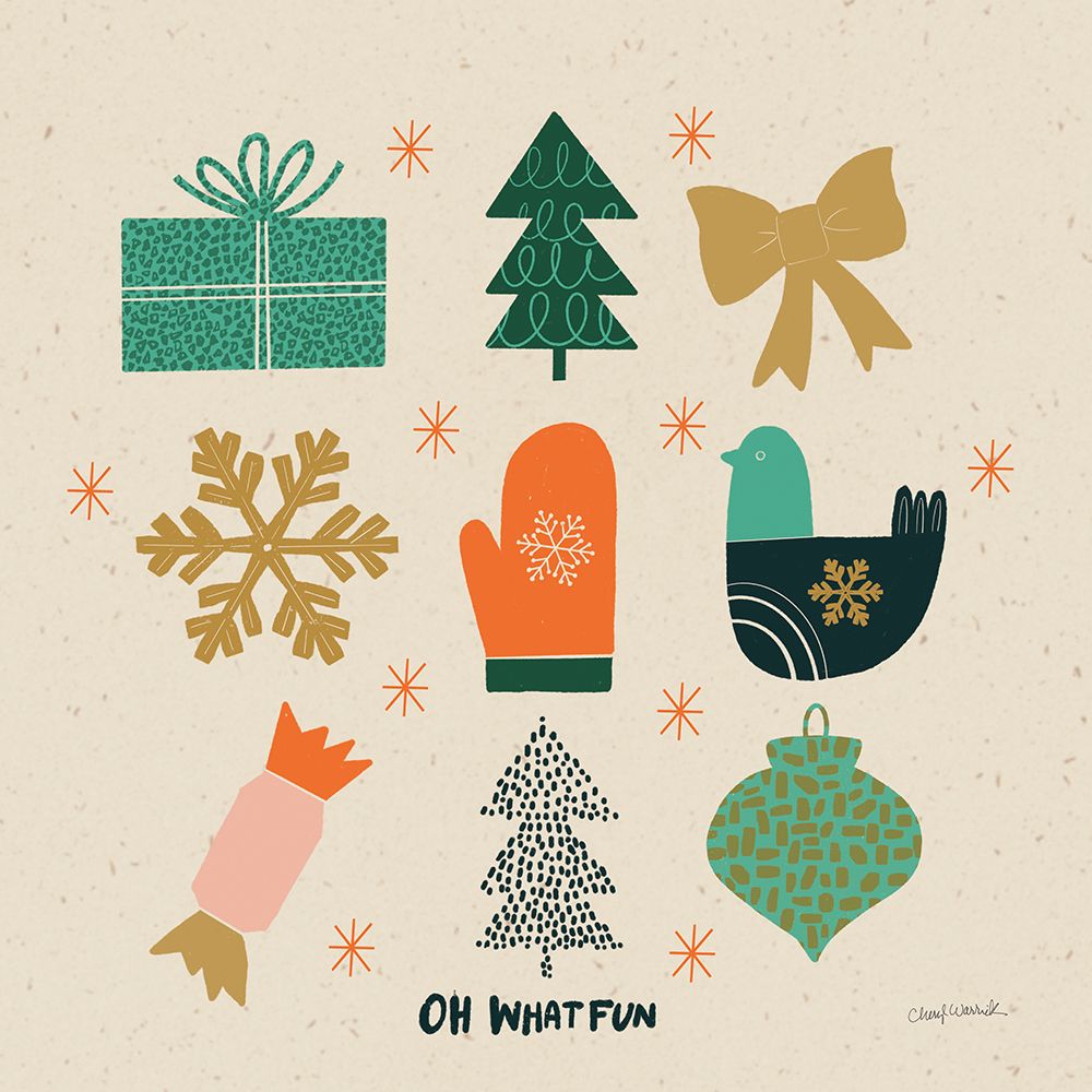 Winter Cheer IV art print by Cheryl Warrick for $57.95 CAD