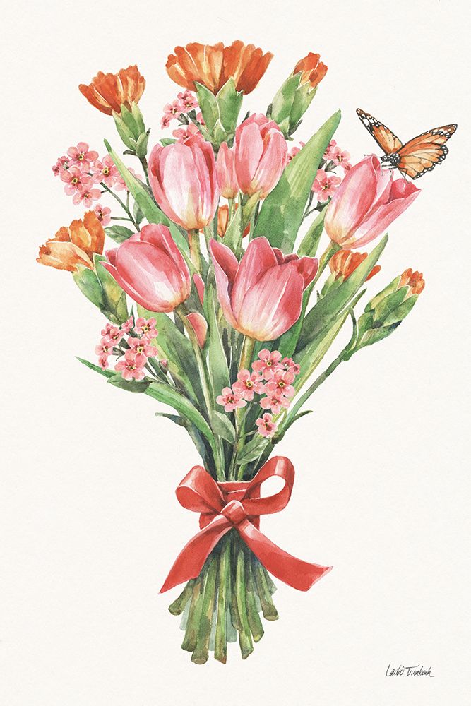 Fresh Petals I art print by Leslie Trimbach for $57.95 CAD