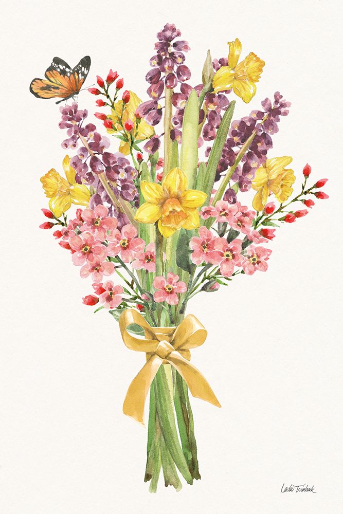 Fresh Petals II art print by Leslie Trimbach for $57.95 CAD