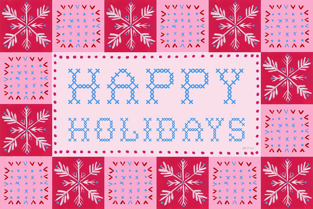 Quilted Christmas I art print by Yvette St. Amant for $57.95 CAD