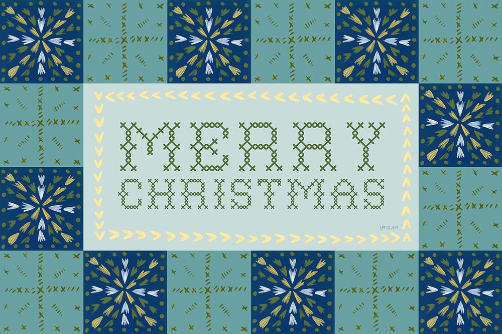Quilted Christmas IV art print by Yvette St. Amant for $57.95 CAD