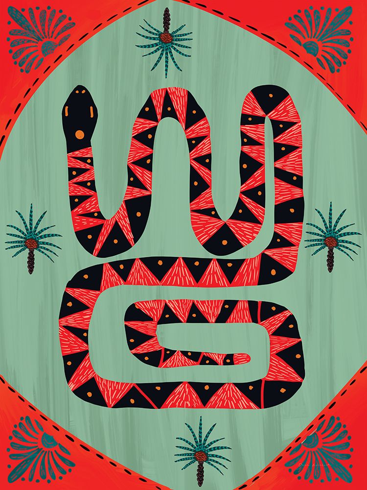 Oasis Snake II art print by Omar Escalante for $57.95 CAD