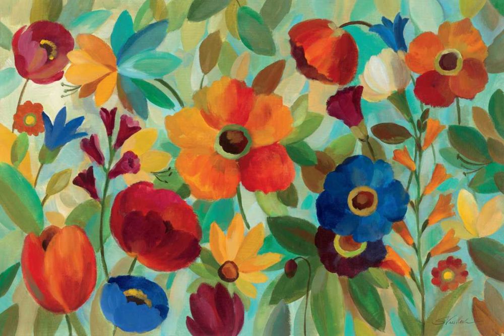 Summer Floral V art print by Silvia Vassileva for $57.95 CAD