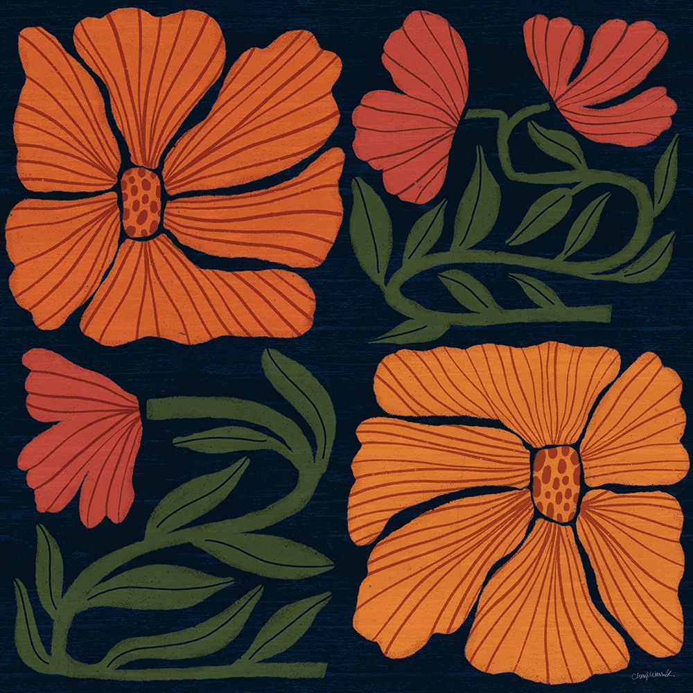 Modern Blooms III art print by Cheryl Warrick for $57.95 CAD