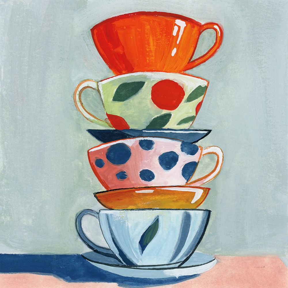 Stack of Teacups art print by Morgan Birch for $57.95 CAD