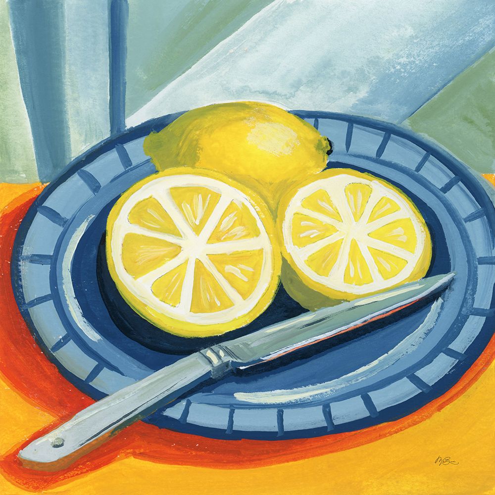 Sliced Lemons on Plates art print by Morgan Birch for $57.95 CAD