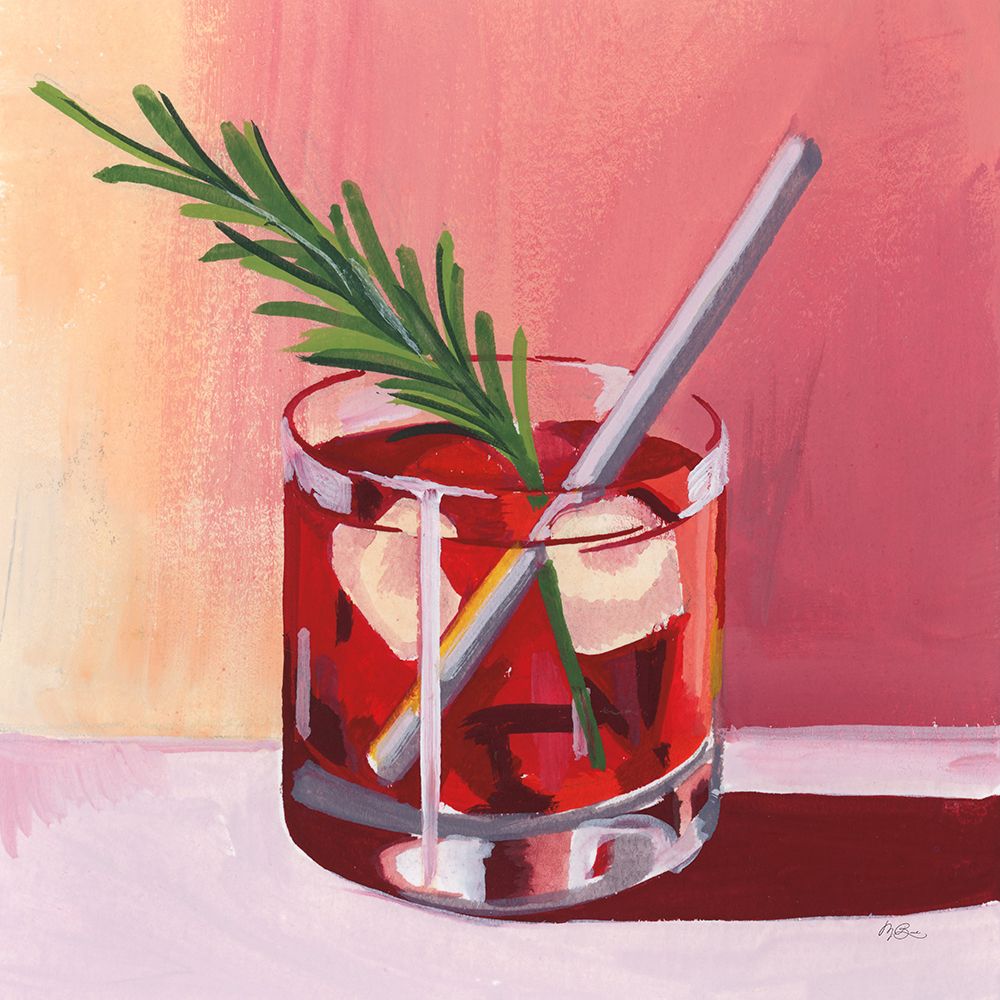 Little Cocktail With Herb art print by Morgan Birch for $57.95 CAD