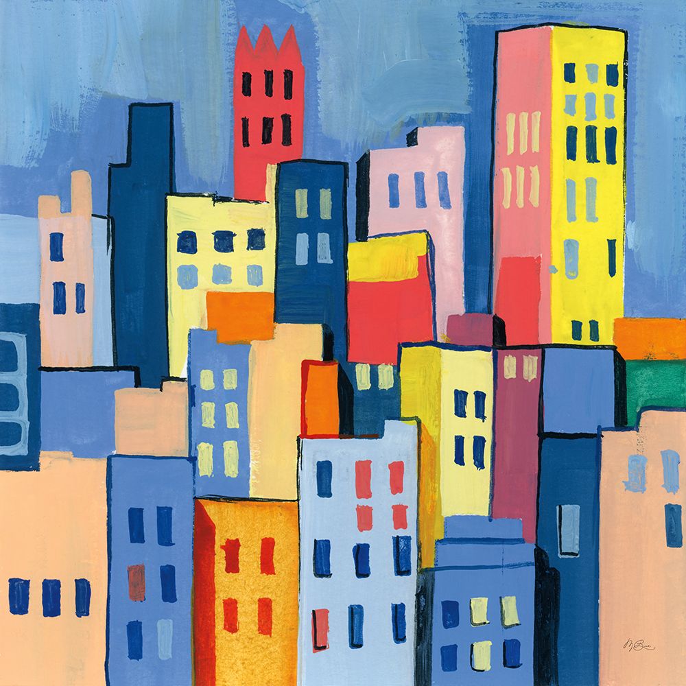 Abstract City View art print by Morgan Birch for $57.95 CAD