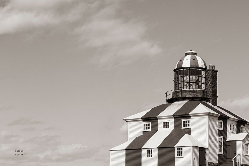 Cape Bona Vista Lighthouse I Sepia art print by Nathan Larson for $57.95 CAD