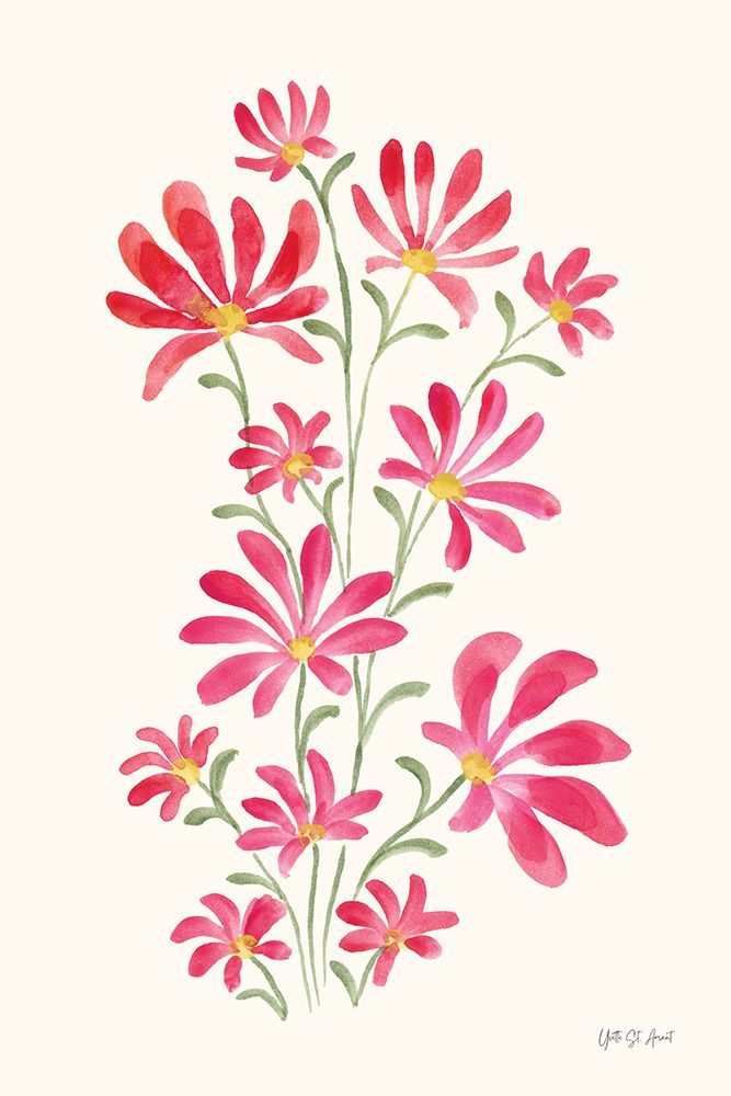 Pretty Blooms I art print by Yvette St. Amant for $57.95 CAD