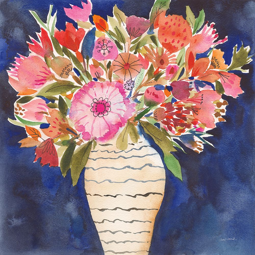 Surprise Florals I art print by Cheryl Warrick for $57.95 CAD