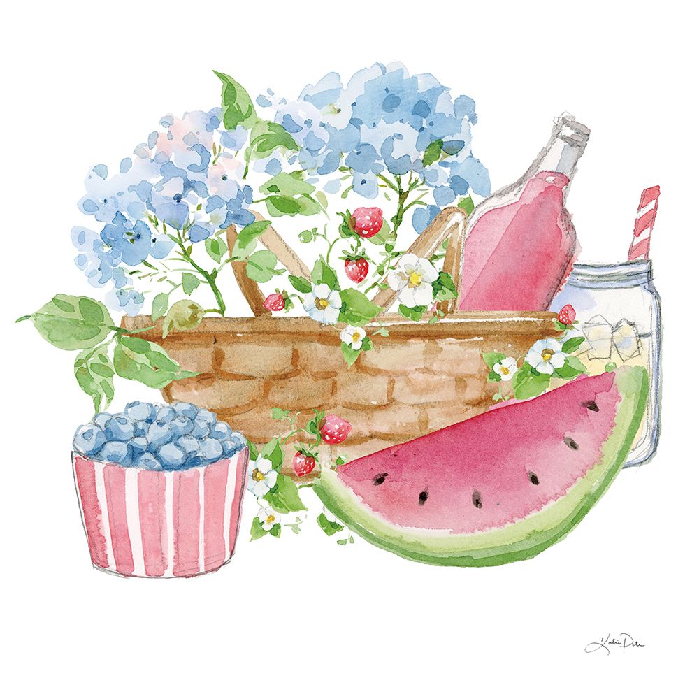 Summer Picnic I art print by Katrina Pete for $57.95 CAD