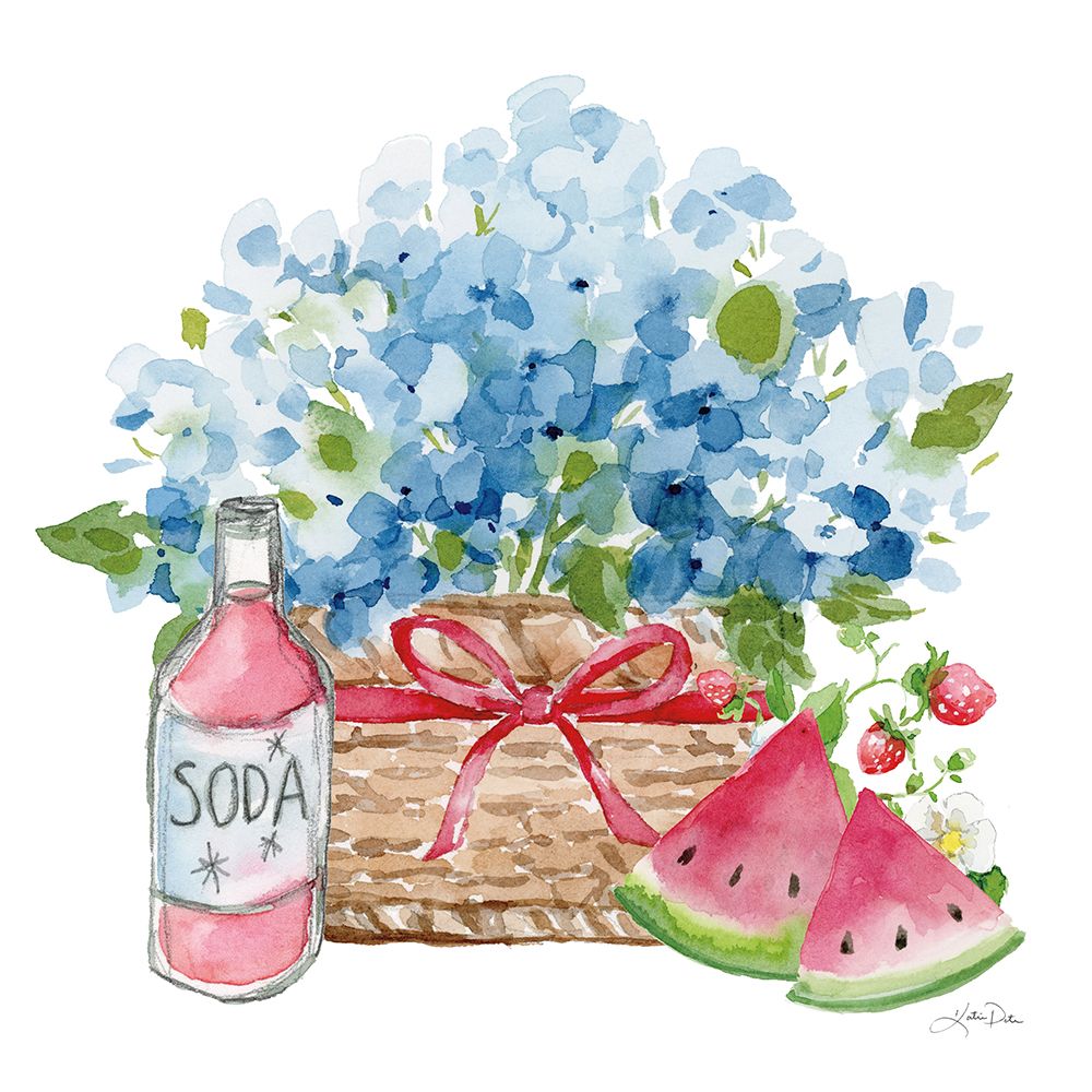 Summer Picnic II art print by Katrina Pete for $57.95 CAD