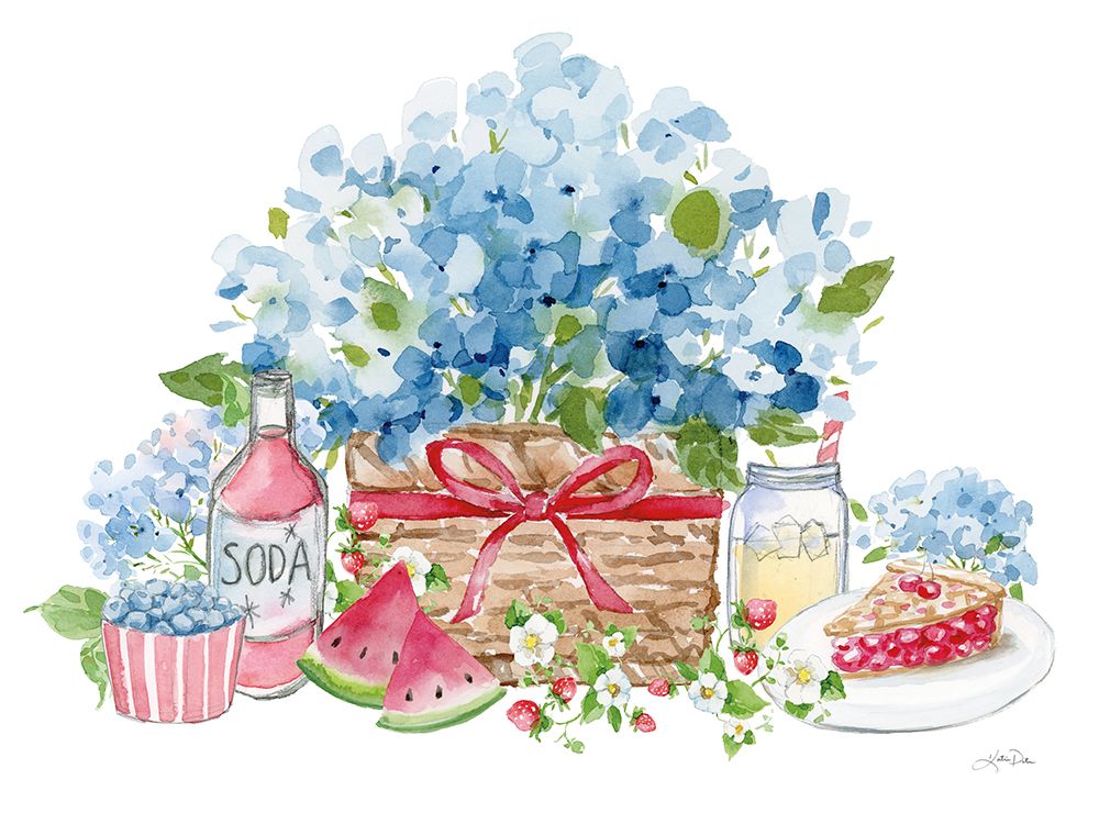Summer Picnic III art print by Katrina Pete for $57.95 CAD