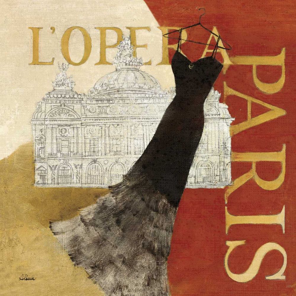 Paris Dress - L Opera art print by Albena Hristova for $57.95 CAD