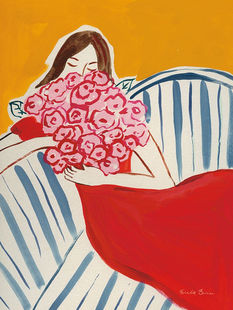Birthday Bouquet art print by Farida Zaman for $57.95 CAD