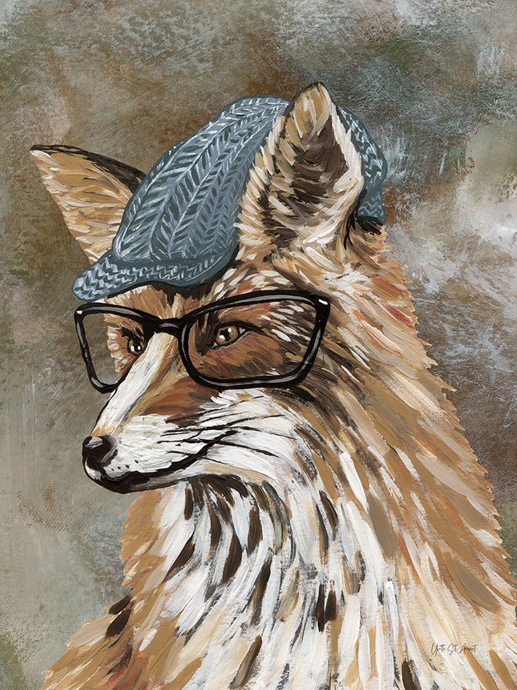Foxy Man Hipster art print by Yvette St. Amant for $57.95 CAD