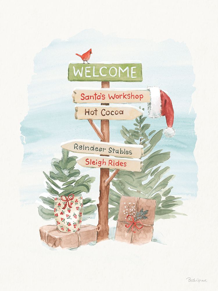 Winter Stroll III art print by Beth Grove for $57.95 CAD