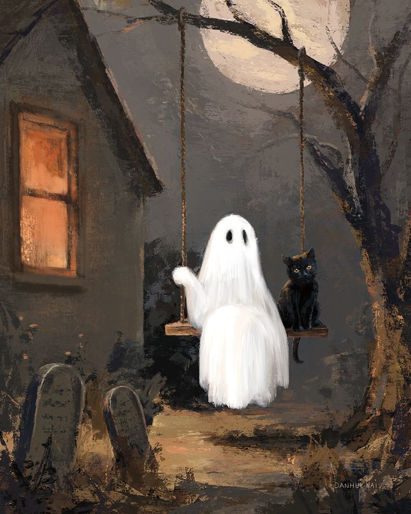 Friendly Ghost III art print by Danhui Nai for $57.95 CAD