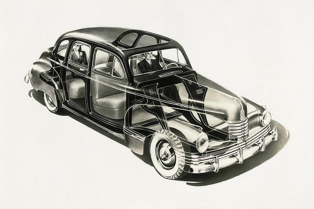 Nash Ambassador Car X Ray art print by Wild Apple Portfolio for $57.95 CAD