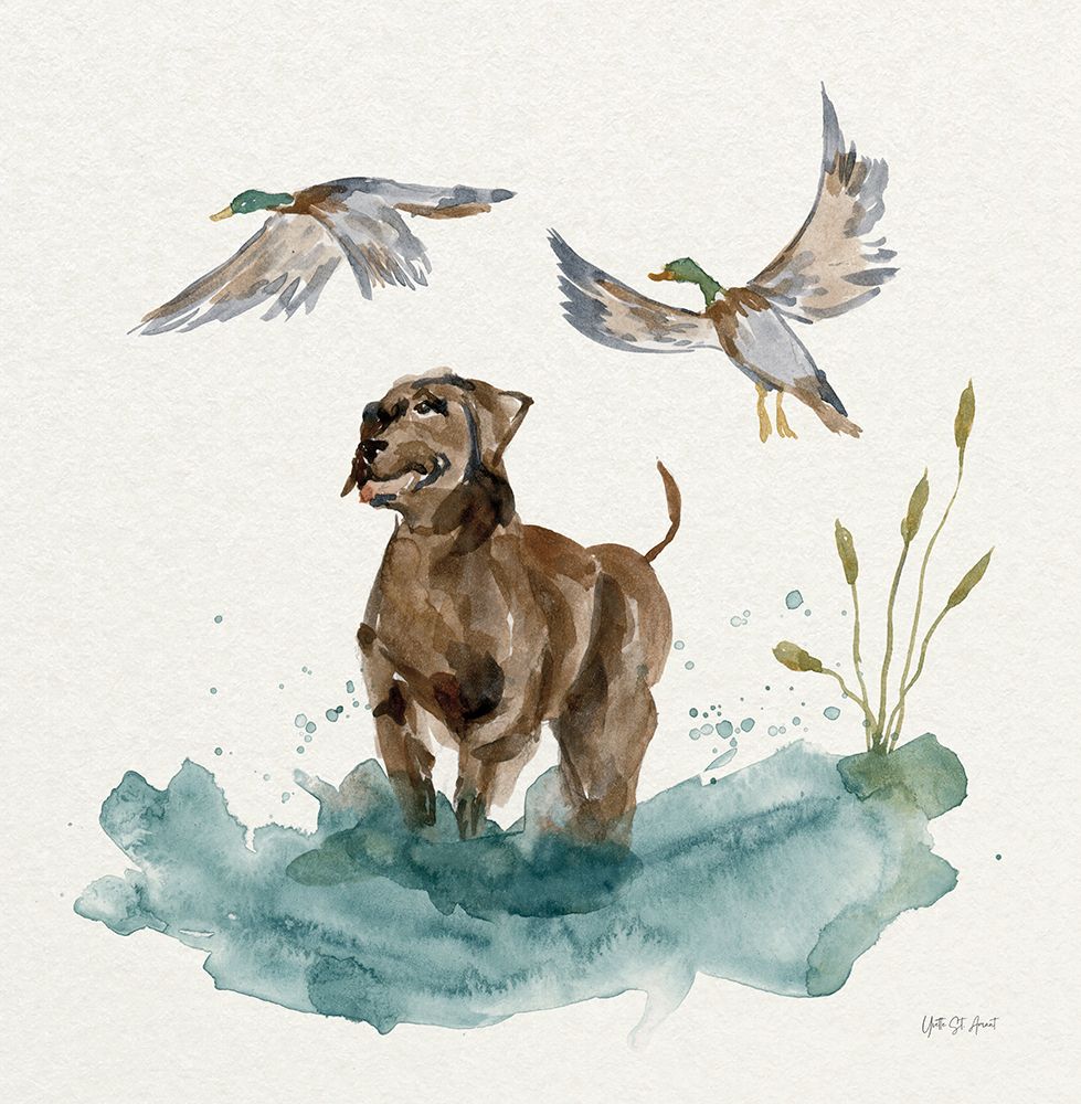 Hunting Dogs IV art print by Yvette St. Amant for $57.95 CAD