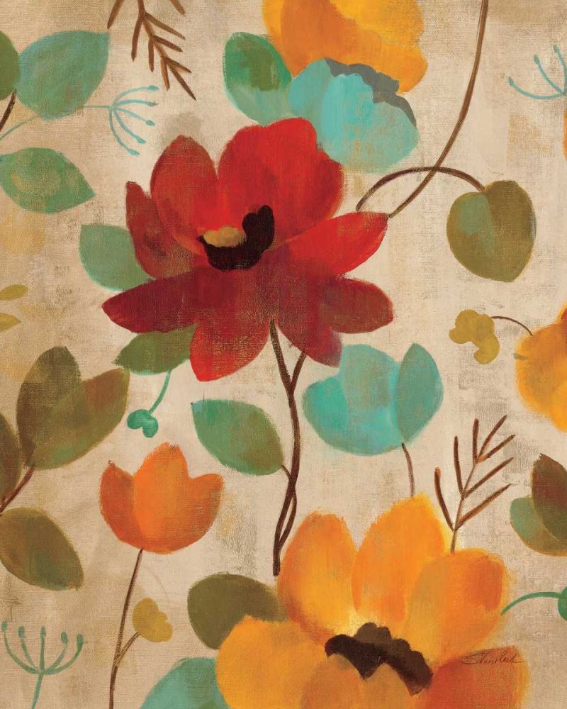 Vibrant Embroidery II art print by Silvia Vassileva for $57.95 CAD