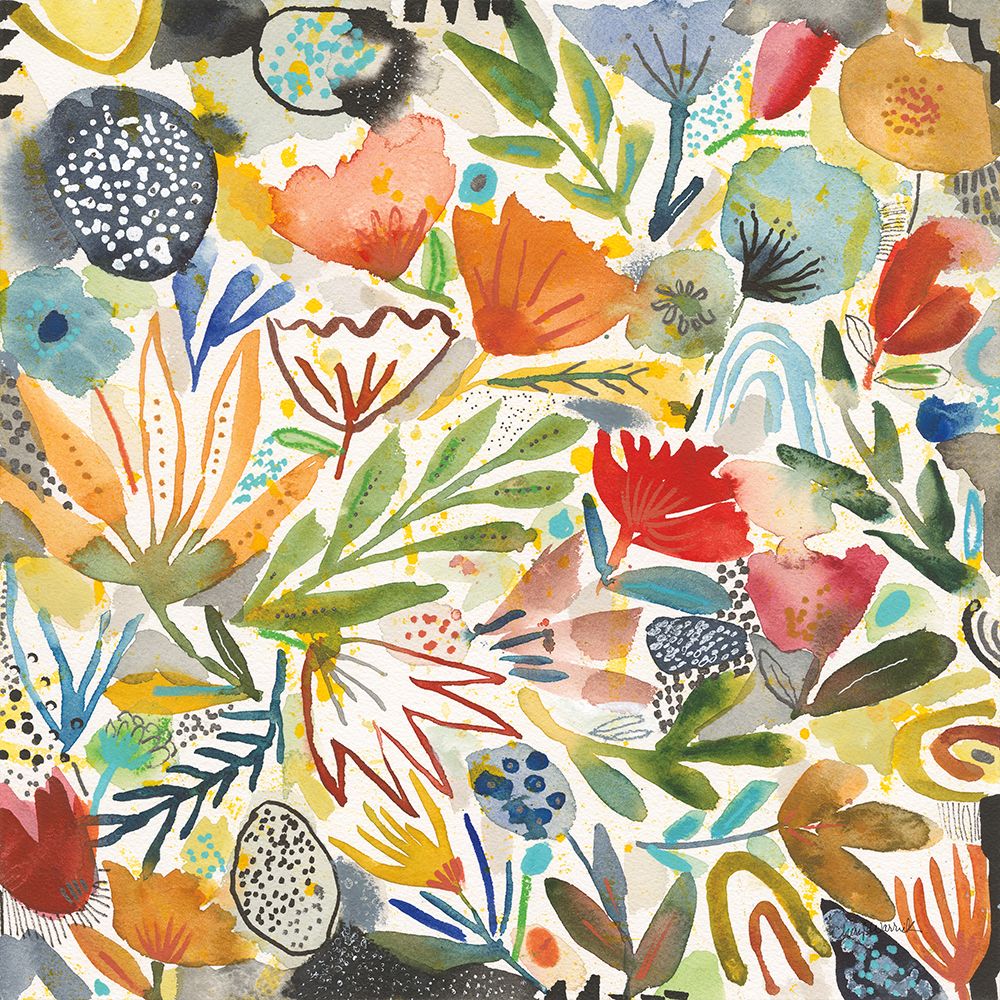 Forte Florals I art print by Cheryl Warrick for $57.95 CAD