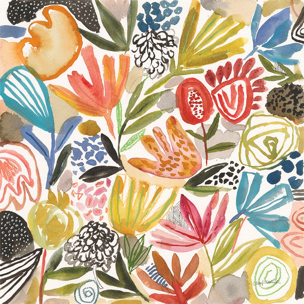 Forte Florals IV art print by Cheryl Warrick for $57.95 CAD