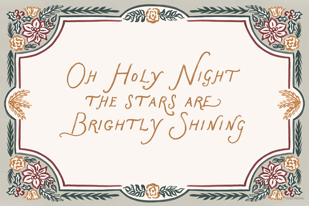 Yuletide Greetings I v2 art print by Laura Marshall for $57.95 CAD