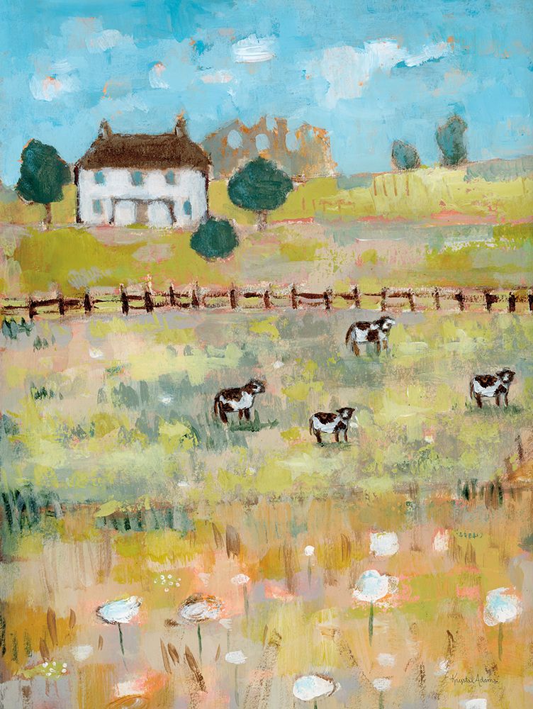 Folk Art Farm art print by Krystal Adams for $57.95 CAD