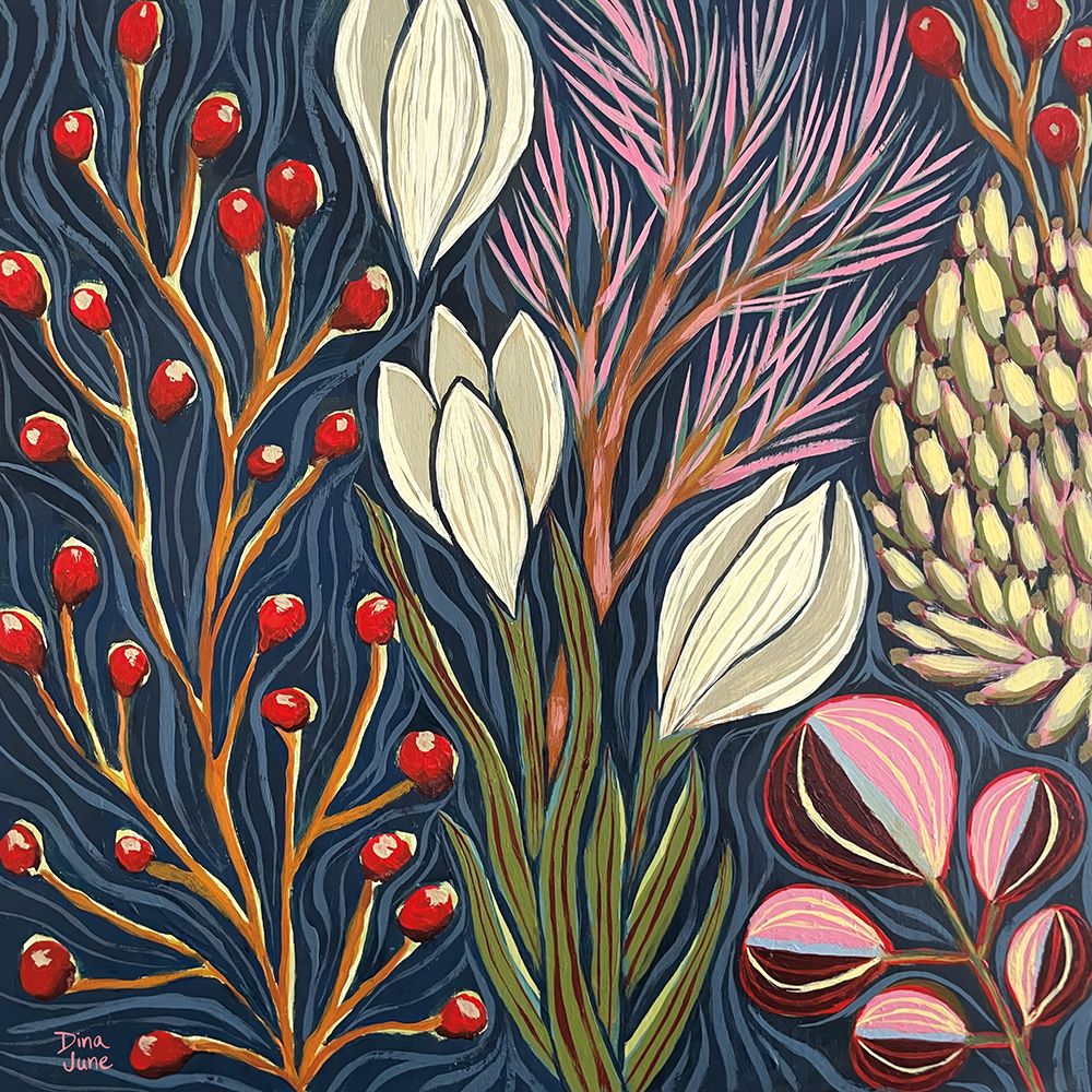 Enchanted Floral Forest art print by Dina June for $57.95 CAD