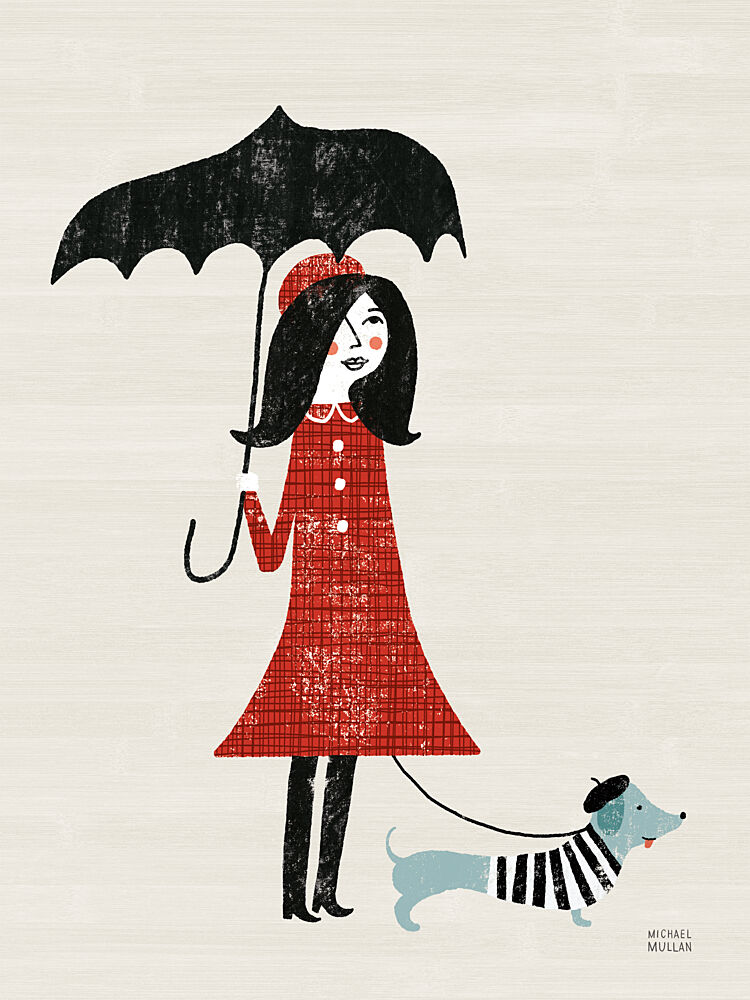 Pet Stroll I art print by Michael Mullan for $57.95 CAD