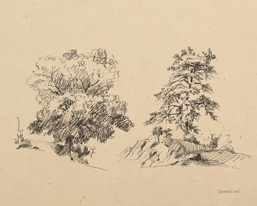 Tree Duo art print by Danhui Nai for $57.95 CAD