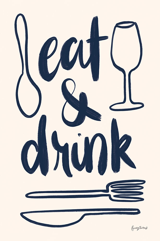 Food Phrases II art print by Becky Thorns for $57.95 CAD
