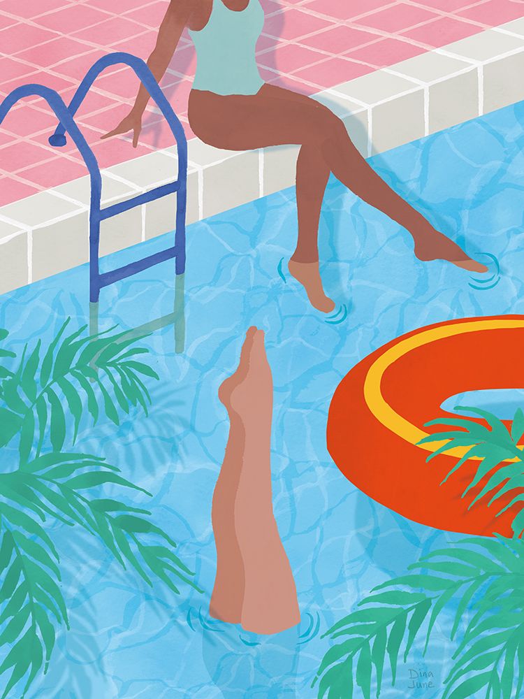 Poolside Vibes II art print by Dina June for $57.95 CAD