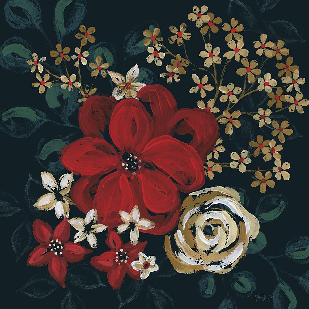 Midwinter Florals I art print by Yvette St. Amant for $57.95 CAD