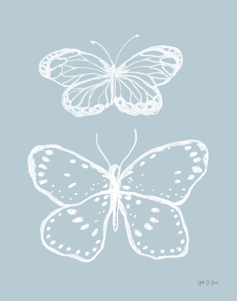 Cottage Butterflies I art print by Yvette St. Amant for $57.95 CAD