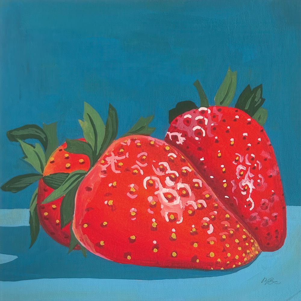 Strawberries art print by Morgan Birch for $57.95 CAD
