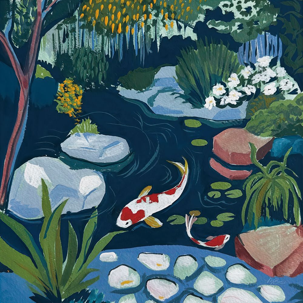 Koi in the Garden art print by Morgan Birch for $57.95 CAD