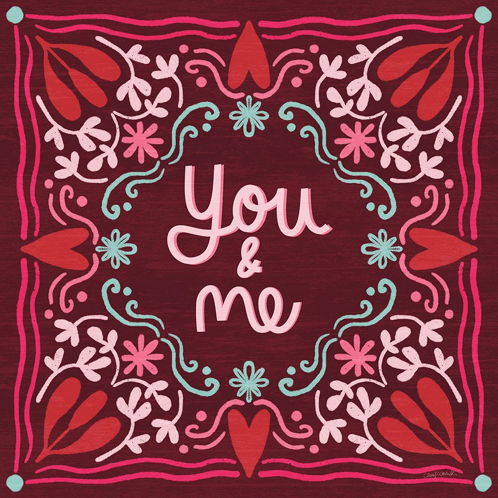 Love Sentiments You and Me art print by Cheryl Warrick for $57.95 CAD